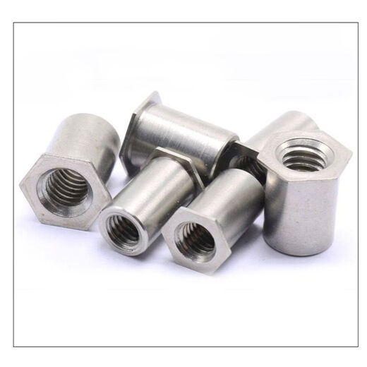 Sailotou 04 through hole pressure riveting stud SOS5MM4 pressure riveting column M2MM4M5M6 through hole stud nut stainless steel M2* outer diameter 4 points 2 minus 00 pcs