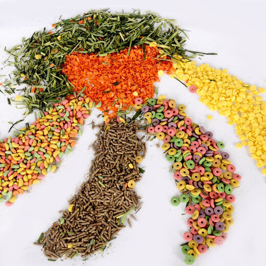 Rabbit, guinea pig, guinea pig, guinea pig grain mixed feed, rabbit grain containing VC, anti-coccidiosis 5Jin Jin equal to 0.5kg, packed 1500