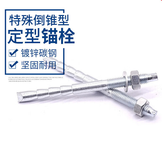 Wenzhi inverted cone chemical anchor special shaped bolt high strength reinforcement hose 10M12M16M18M20 outer inverted cone type 5.8 grade M8*110 (5 sets)