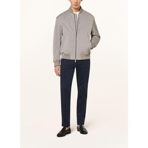 BOSS26 New Men's Casual Jacket Warm, Windproof, Lightweight Synthetic Daily Commuting Jacket Casual and Versatile Taupe One Size | 56