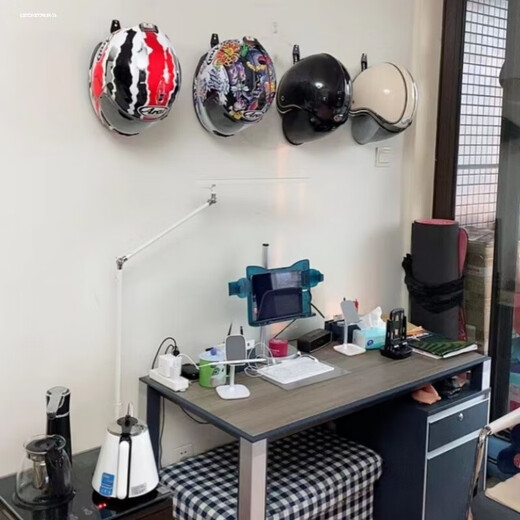 Nanbomaru New Energy Charging Pile Hook Metal Fixed Wall Bracket Portable Cable Pendant Charging Gun Organizing and Storage Bold Black Small Round Hook with Glue + Screws