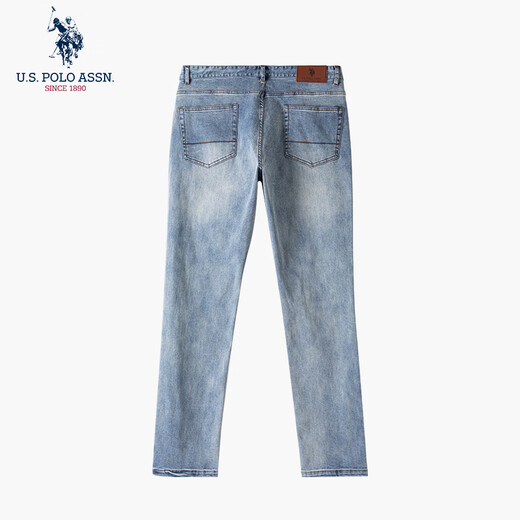 U.S. POLO ASSN. Shopping mall same style jeans for men, thin, skin-friendly, breathable, simple straight pants, men's casual pants