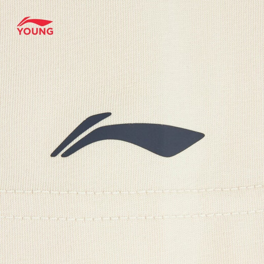 Li Ning (LI-NING) children's clothing children's short-sleeved children's short-sleeved men's and women's small and large children's soft and skin-friendly comfortable breathable T-shirt cultural shirt 110YHSW123-1