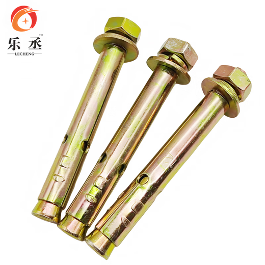 Fantasy expansion screw 8mm whole box national standard galvanized iron expansion screw bolt color zinc pull explosion explosion screw external expansion 6 M20*200 (25 pieces) punching 25 mm