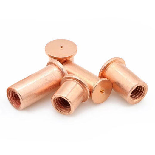 Sailuto seed welding nut column welding stud copper-plated national standard internal thread round lengthened brass hollow screw welding nail copper column carbon steel copper-plated IT-M-192000 pcs