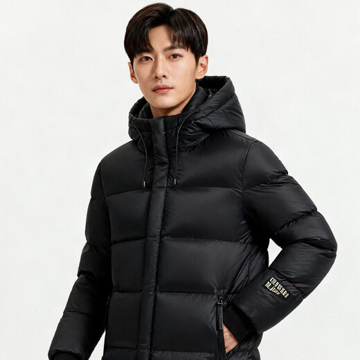 Wakailong Jingdong Fashion Clothing High-End Black Gold Down Jacket Men's Winter Extremely Cold Thick Extra Thick Warm Winter Top Black XL