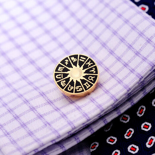 KFLK Twelve Constellations French Shirt Cufflinks Men's Light Luxury Customized Shirt Cuff Buttons Cufflinks K054