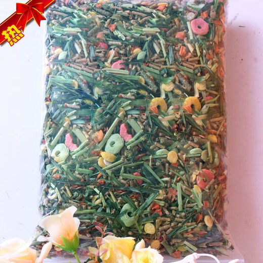 Rabbit, guinea pig, guinea pig, guinea pig grain mixed feed, rabbit grain containing VC, anti-coccidiosis 5Jin Jin equal to 0.5kg, packed 1500