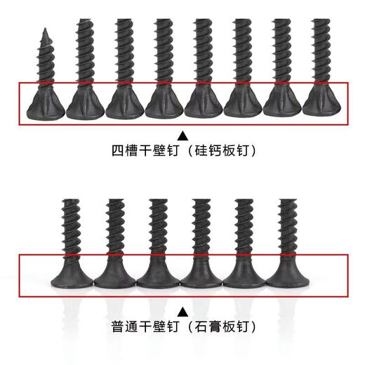 Full box of Old Carpenter high-strength drywall nails, wallboard nails, gypsum board nails, light steel frame black self-tapping screws, Old Carpenter anti-slip 3 points 5*35, one box of 12 kg, 20 boxes including packaging weight