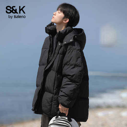 Baleno S&K series men's spring warm cotton clothing trendy brand workwear jacket loose casual simple thickened jacket