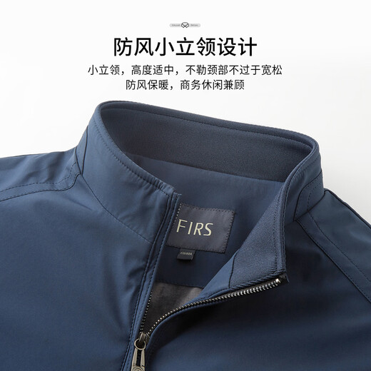 Shanshan three-proof fabric New Year's jacket men's spring and autumn business casual commuting stand collar comfortable men's clothing