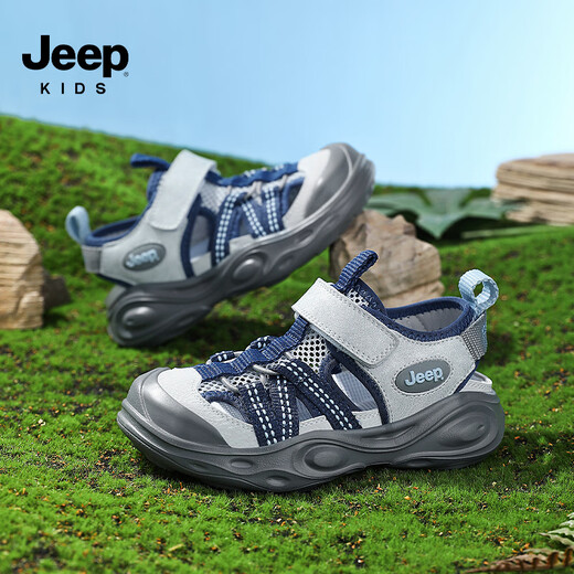 JEEP children's sandals girls summer outdoor beach shoes boys 2025 new medium and large children's girls shoes Baotou