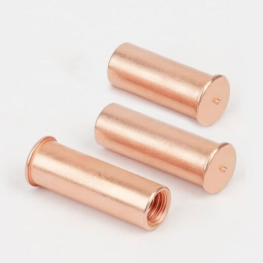 Sailuto seed welding nut column welding stud copper-plated national standard internal thread round lengthened brass hollow screw welding nail copper column carbon steel copper-plated IT-M-192000 pcs