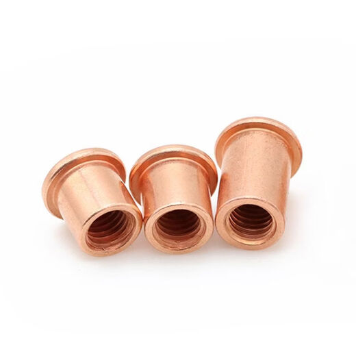 Sailuto seed welding nut column welding stud copper-plated national standard internal thread round lengthened brass hollow screw welding nail copper column carbon steel copper-plated IT-M-192000 pcs