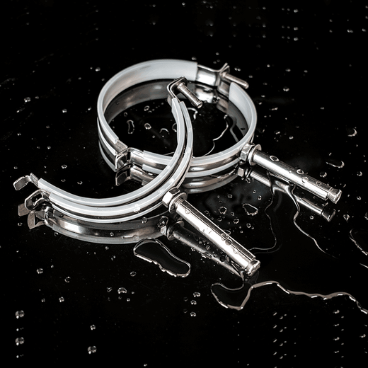 Wenzhi stainless steel pull-and-explode pipe code hoop buckle hanging code pipe clip buckle PVC rubber-coated drainage pipe clamp pipe bracket elevator stainless steel 20mm pull-explosion 4-point nail long 6cm 5 pack