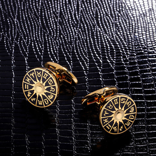 KFLK Twelve Constellations French Shirt Cufflinks Men's Light Luxury Customized Shirt Cuff Buttons Cufflinks K054