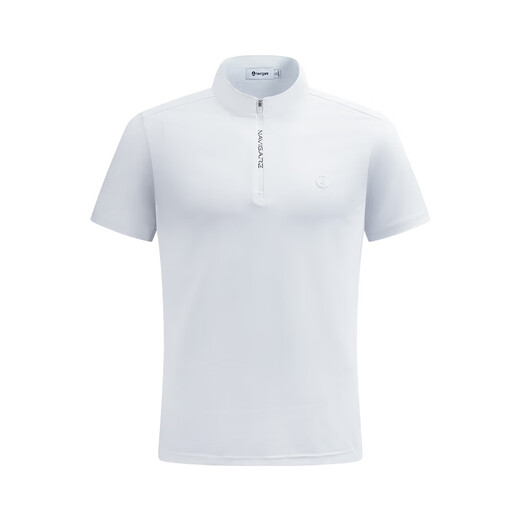Navigare Italian small sailing polo shirt men's short-sleeved T-shirt 2026 summer new half-sleeved quick-drying stand-up collar T-shirt technology white XL