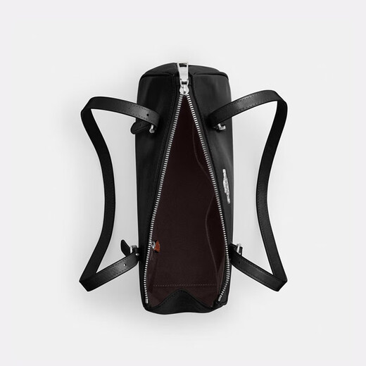 COACH brand direct ASHER women's solid color one-shoulder cross-body baguette bag black CBJ05 Valentine's Day gift