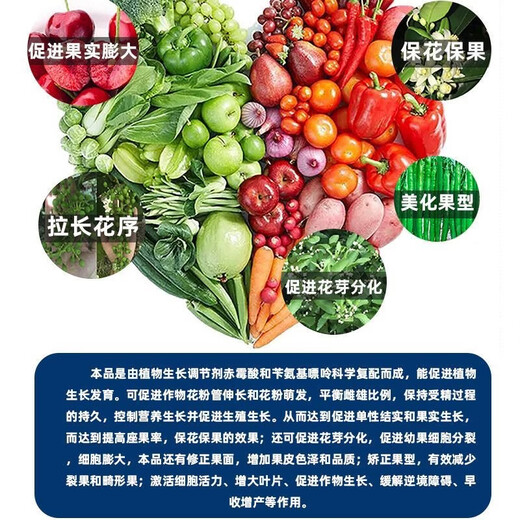 Great Harvest and Fenchuang Carefully Selected Benzyl Gibberellic Acid Gibberellin Cytokinin Flowering Agent Elongation Agent Pesticide Genuine 500ml*1 Bottle