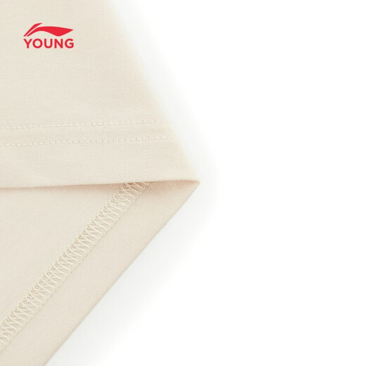 Li Ning (LI-NING) children's clothing children's short-sleeved children's short-sleeved men's and women's small and large children's soft and skin-friendly comfortable breathable T-shirt cultural shirt 110YHSW123-1