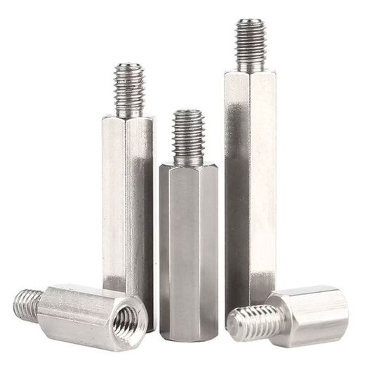 CLCEY factory wholesale 304 stainless steel single-head hexagonal stud M4M6 single-pass chassis motherboard screw connection column isolation M4*70+6100 pcs