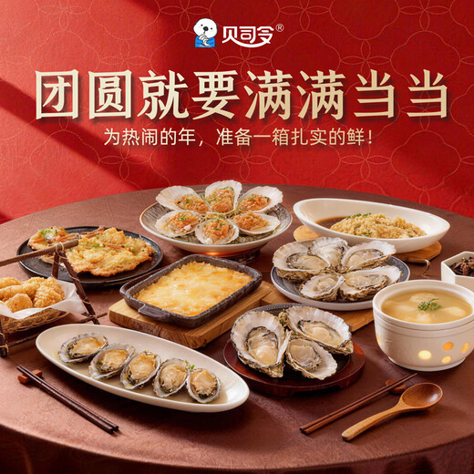 Bassling Fresh Rushan Ecological Oysters 4XL Net weight 9Jin Jin is equal to 0.5kg 17-23 pcs Freshly delivered directly from the source for New Year gifts