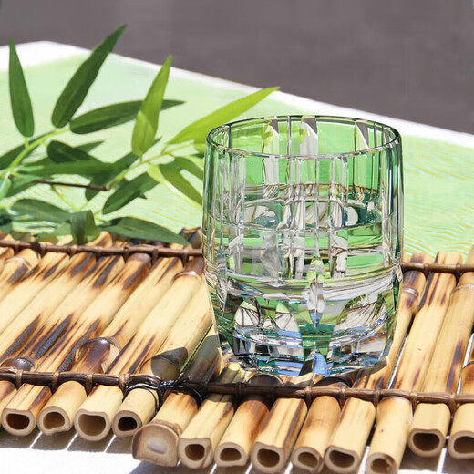 KAGAMI Edo Kiriko Double Eleven Gift T117-1908-CGR Takenozen Crystal Glass 250ml