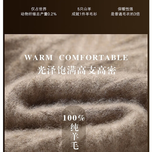 Autumn and winter 2025 new round neck sweater high-end bottoming shirt for men 100% pure wool sweater with casual sweater light gray regular 3XL recommended 195-220Jin Jin equals 0.5 kg