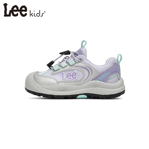 LEE KIDS children's sports shoes men's and women's running shoes 26 spring new running shoes non-slip wear-resistant running shoes casual shoes silver purple 26 inner length 17.2cm suitable for feet 16.2-16.7cm