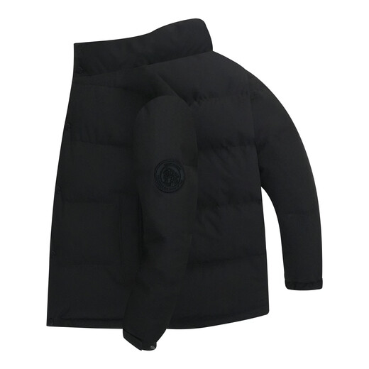 Heilan House (HLA) Down Jacket Men's 25 Autumn and Winter New Warm Duck Down Zipper Fly Stand Collar Large Size Top Men's Jacket Black 1B L /175/92A Recommended 70~80kg