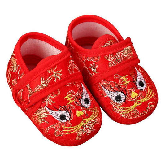 Tiger head shoes wedding tiger head shoes baby wedding supplies descendants shoes bellyband baby socks hats three treasures dowry child a pair of tiger head shoes