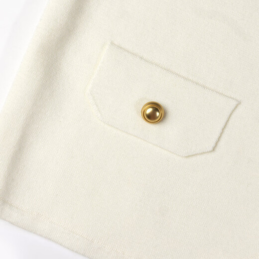 Clothscenery Sweater Vest Women's 2026 Spring New Simple V-neck Contrast Color Button Vest Knitted Cardigan 0424 White S