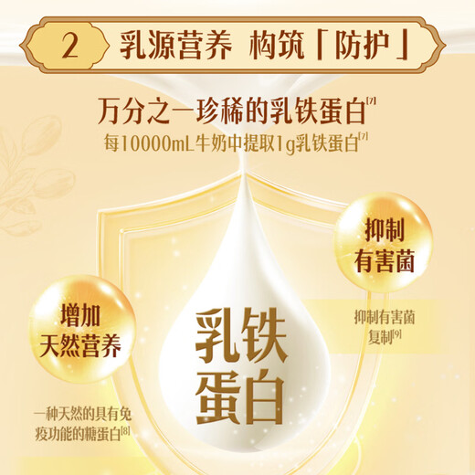 Yilixin Live Gold Milk Powder for Middle-aged and Elderly Gift Box for Elderly Nutritional Products Lactoferrin and Probiotics 800g*2