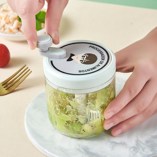 Fantasy household manual garlic masher mini garlic beater minced garlic minced ginger meat grinder garlic puller small cooking machine small pink 01 girl + 200ml