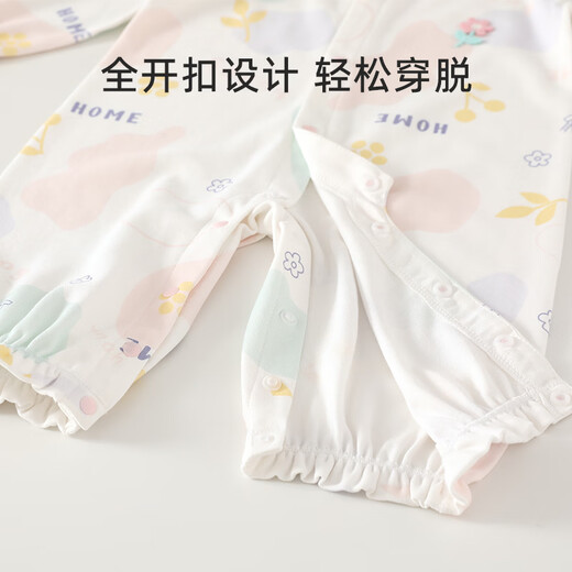 Shubeiyi baby jumpsuit spring and summer pure cotton baby clothes newborn folio sweet romper pajamas pink 66