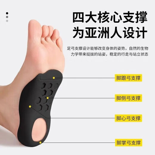 O-shaped leg flat foot correction foot valgus, calf valgus correction leg shape artifact straight leg foot half palm invisible tool M code 35-39 white 1 pair