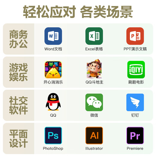 ASUS AMD Ryzen R5 5600GT/5700G core display commercial office computer AI desktop computer host home learning assembly computer desktop host DIY complete machine configuration three R5 5600GT/16G/1TB SSD host + 23.8-inch monitor