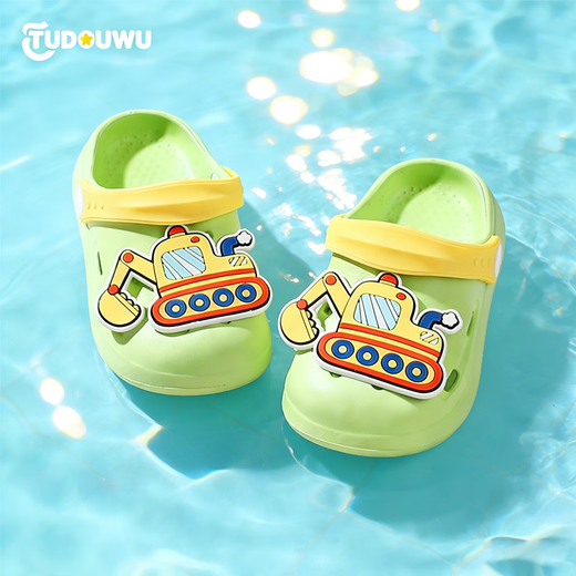 Potato House children's slippers for boys and girls soft-soled non-slip summer slippers cute cartoon baby hole shoes 160 size