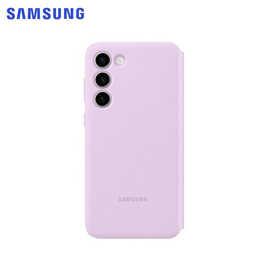 SAMSUNG Galaxy S23 original mobile phone case, smart window protective case, s23 card-type protective case, purple
