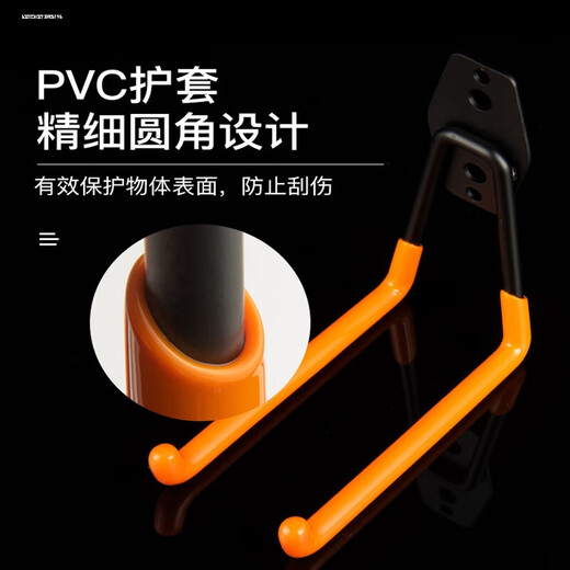 Nanbomaru New Energy Charging Pile Hook Metal Fixed Wall Bracket Portable Cable Pendant Charging Gun Organizing and Storage Bold Black Small Round Hook with Glue + Screws