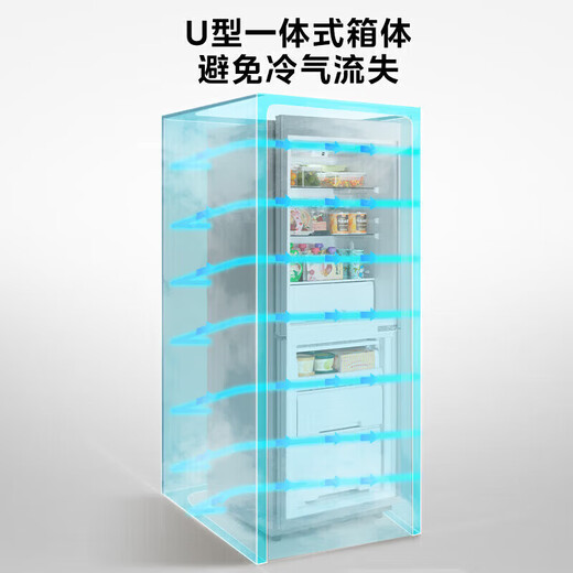 Hualing refrigerator produced by Midea 180 liters double-door two-door small refrigerator first-class energy efficiency small household dormitory rental energy-saving low-noise refrigeration refrigerator HR-188 two doors丨180 liters丨Xingshuo Silver