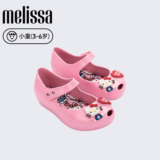 Melissa/Melissa 2026 new children's Sanrio HELLO KITTY joint ballet shoes 37873 pink BS712 10.5 size 22