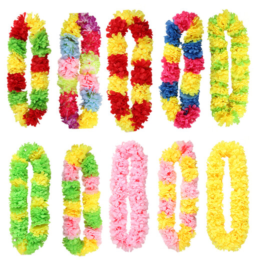 VAN OCEAN ANNORA Garland Neck Hawaiian Garland Performance Awards Garland Bar Hanging Neck Company Annual Meeting Garland S Large Flower Encrypted Neck Ring Circumference 140CM Adult or Bar Stage