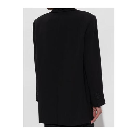 THEORY Xierrui Women's Suit Commuting Versatile Long Sleeve Lapel Workplace Daily Jacket Simple Black One Size |P/S