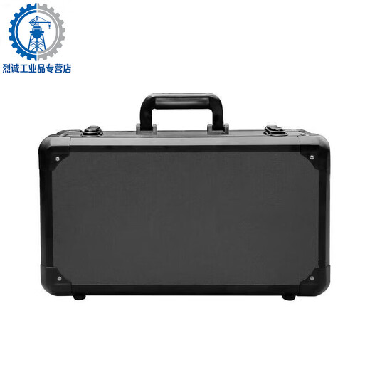 Yue Changsheng aluminum box custom instrument case flight case aluminum alloy suitcase sample box fishing gear box tool storage box black black 44 tool locks + sponge 440*320*130m