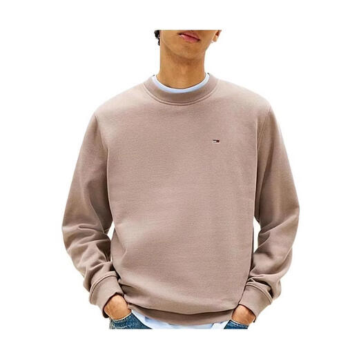 Tommy Hilfiger Tommy Hilfiger men's sweatshirt warm and comfortable solid color cotton daily casual top trend 26 new Braun one size | S