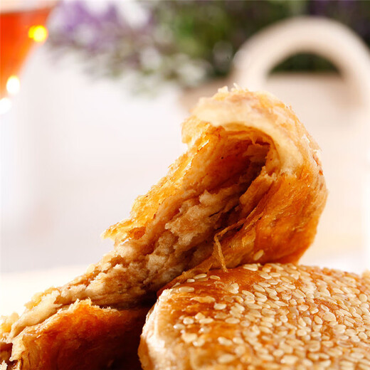 福成美食家 老北京麻酱烧饼840g12枚装 手工擀制32层酥脆芝麻火烧 早餐火锅夜宵食材 空气炸锅 方便面食伴侣