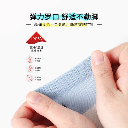 Bambi children's socks spring and summer boys' socks thin breathable mesh children's mid-calf cotton socks BB2605 20-22 size