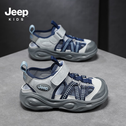 JEEP children's sandals girls summer outdoor beach shoes boys 2025 new medium and large children's girls shoes Baotou