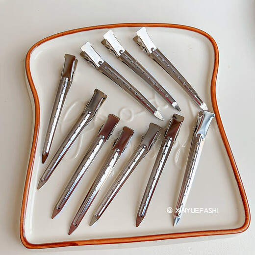 Jay Weiyi hair root fluffy clip side bangs makeup styling seamless hair clip positioning high skull artifact duckbill clip hair clip BH-FJ116 large size 5 pack